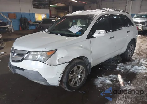 2008 Acura Mdx z USA, uszkodzony, nr VIN 2HNYD28218H502736